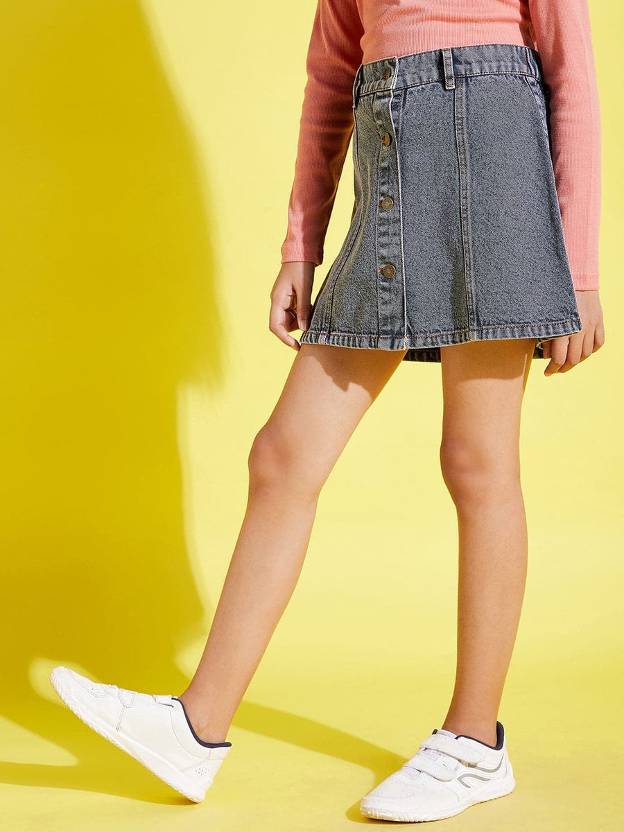 Kids Mini Skirt - Brown