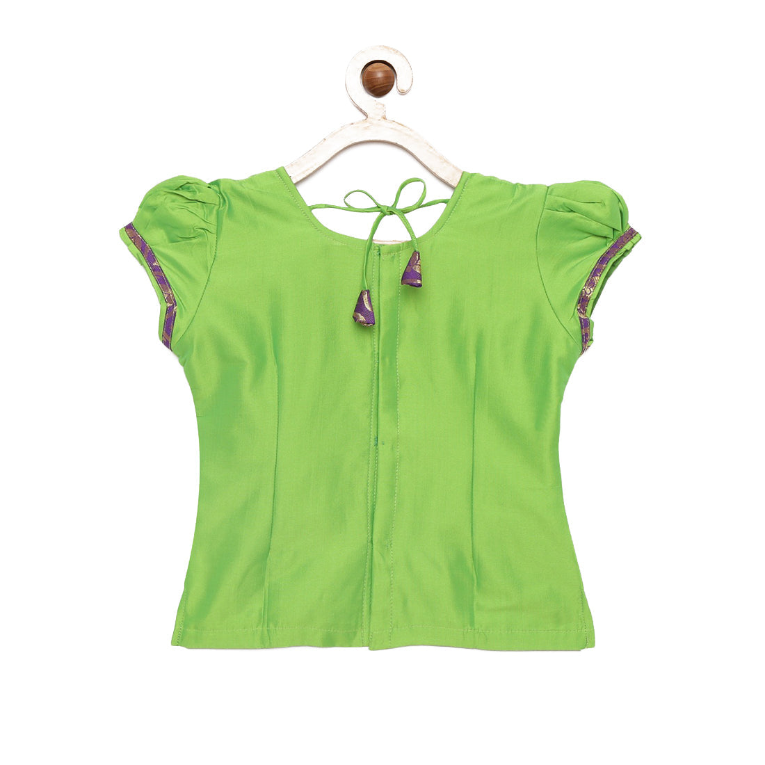 Girl's Green Color Pavadai Set - BABY LAKSHMI