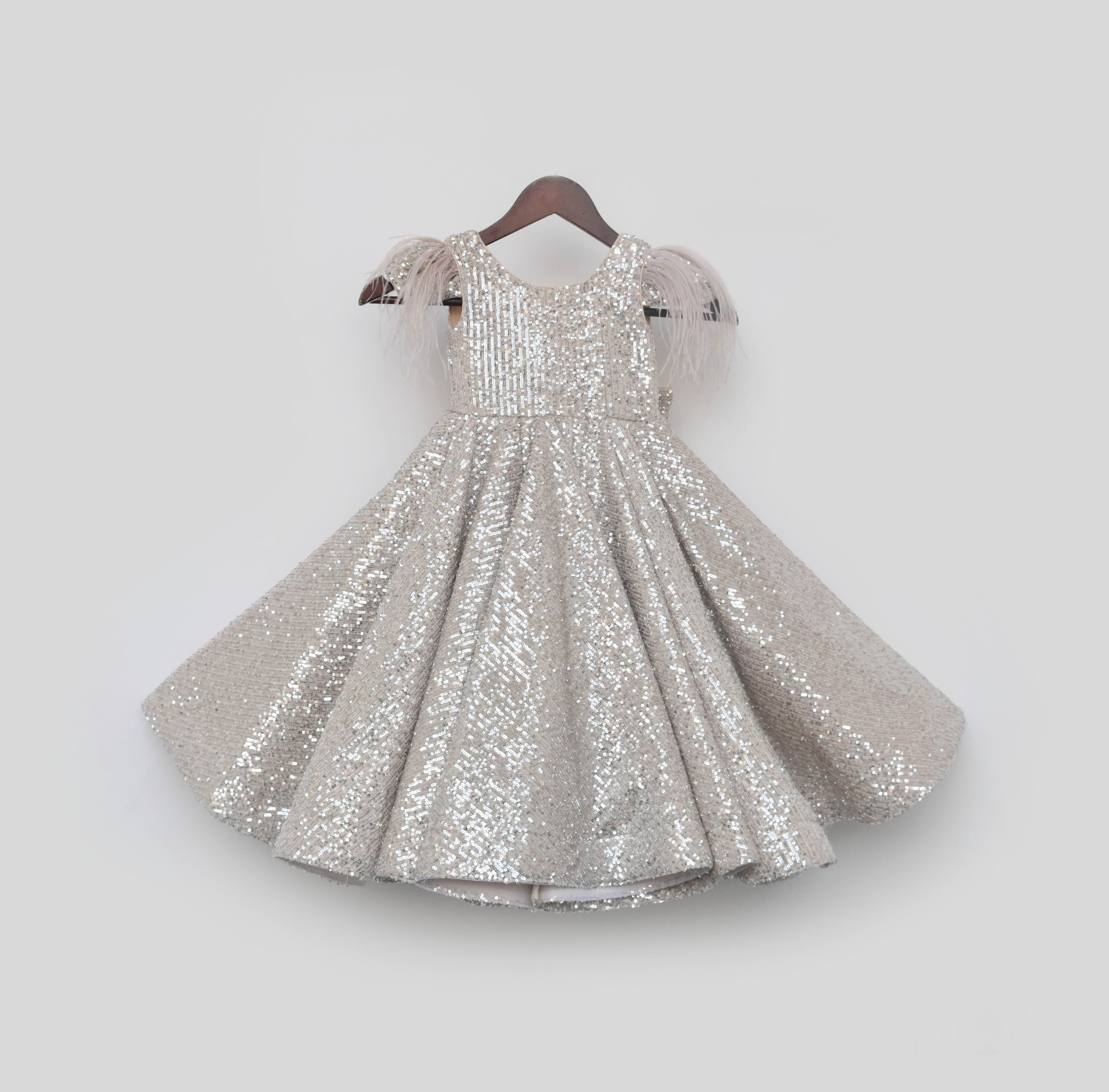 Girl's Golden Sequins Gown - Fayon Kids