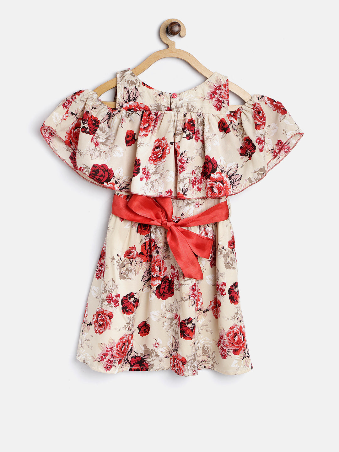 Gilr's Cotton Dress With Cat Print - StyleStone Kid