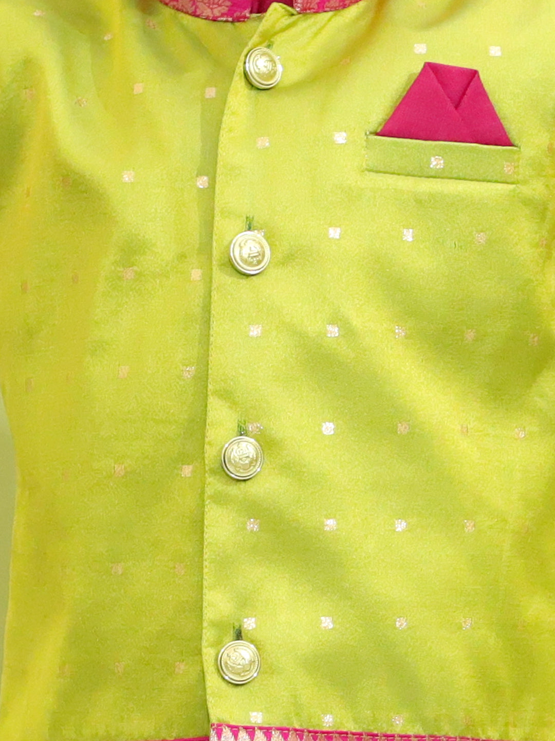 Boy's Pink Cotton Kurta Sets - Bownbee