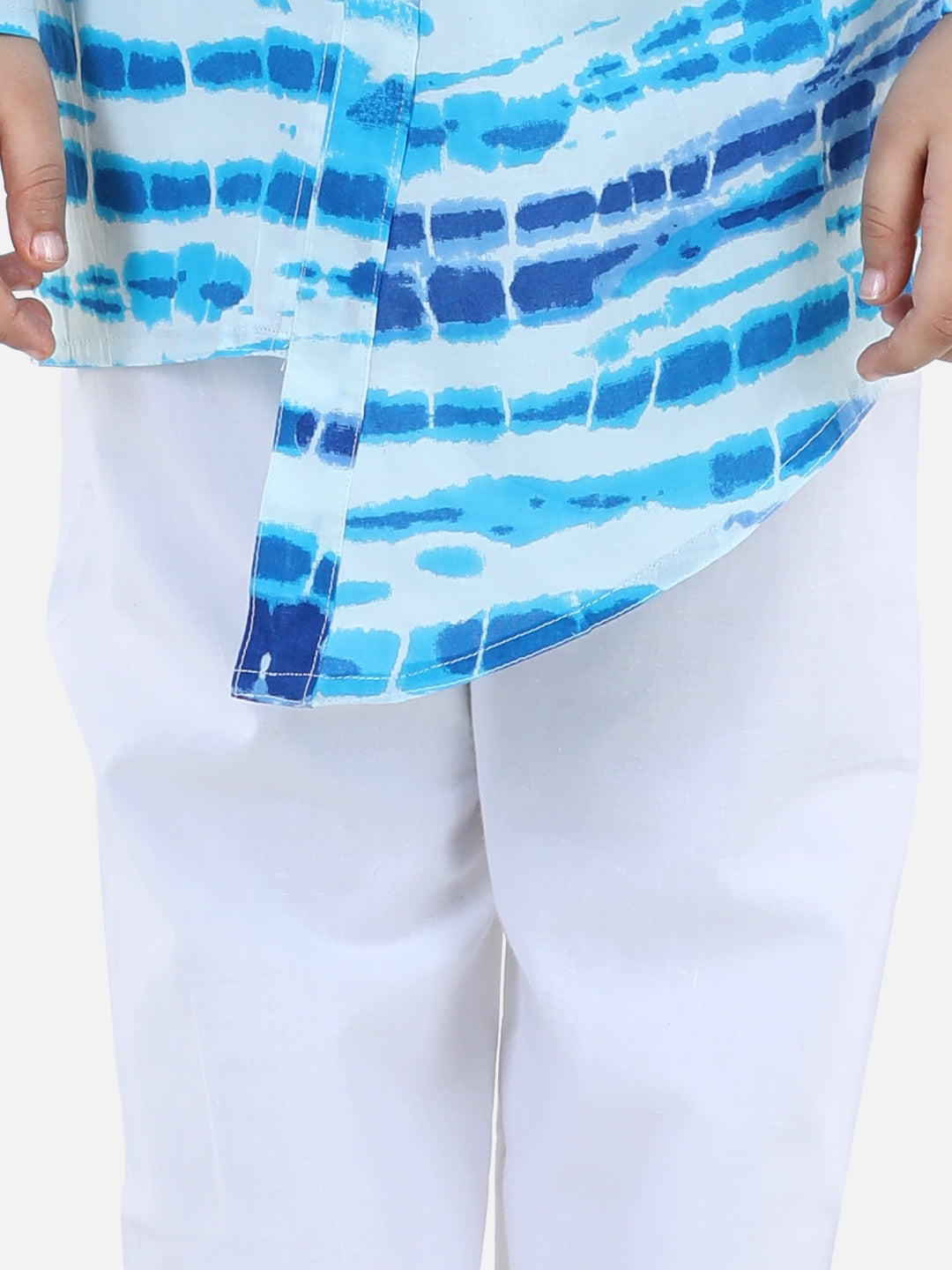 Boy's Blue Cotton Kurta Sets - Bownbee