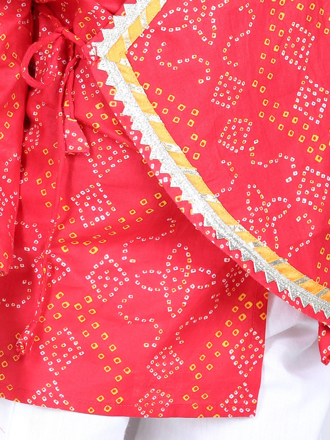 Boy's Red Color Full Sleeve Cotton Kurta Pajama  - NOZ2TOZ KIDS