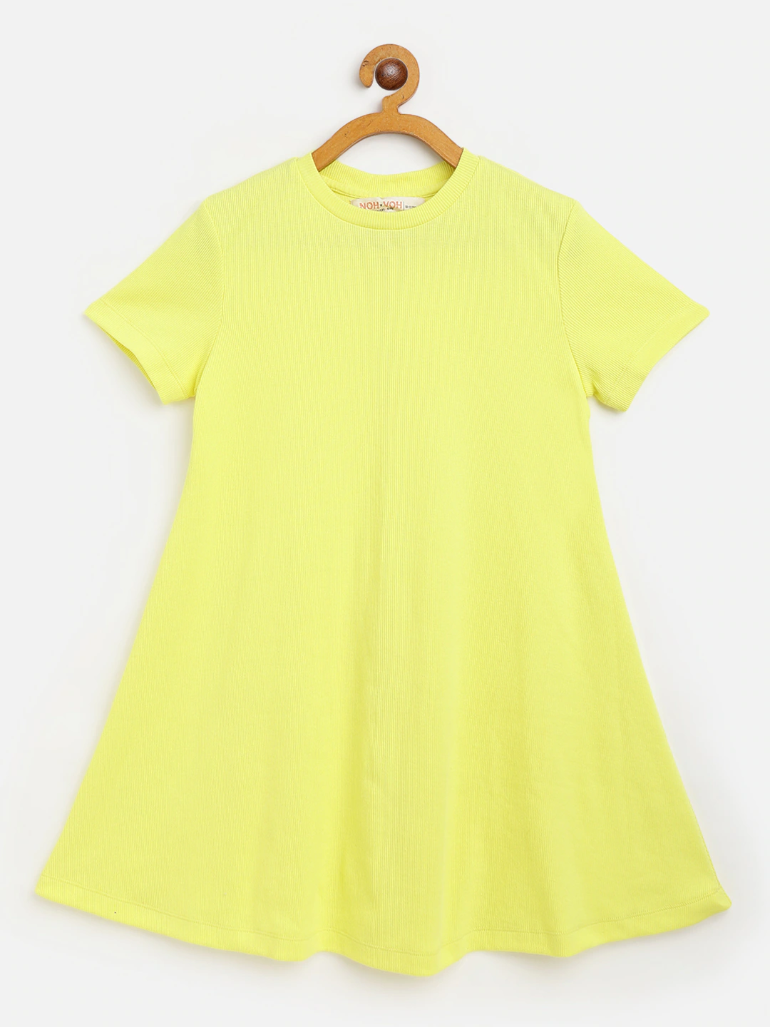 Girl's Yellow Rib Tent Dress - LYUSH KIDS