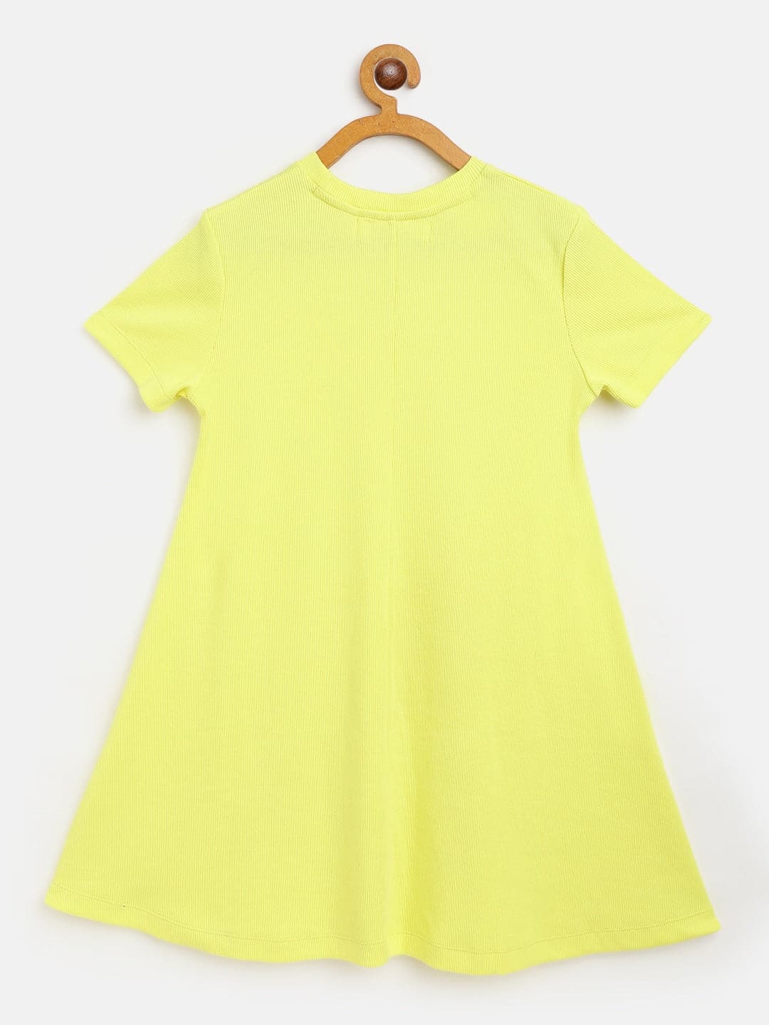 Girl's Yellow Rib Tent Dress - LYUSH KIDS