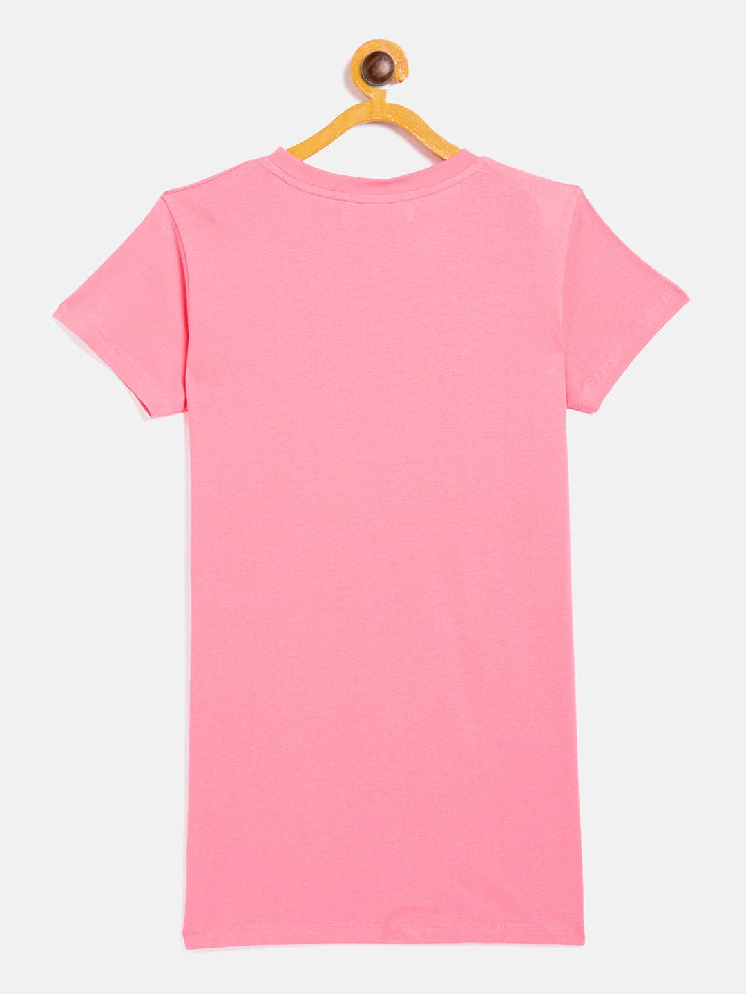 Girl's Pink Lemon Print T-Shirt Dress - LYUSH KIDS