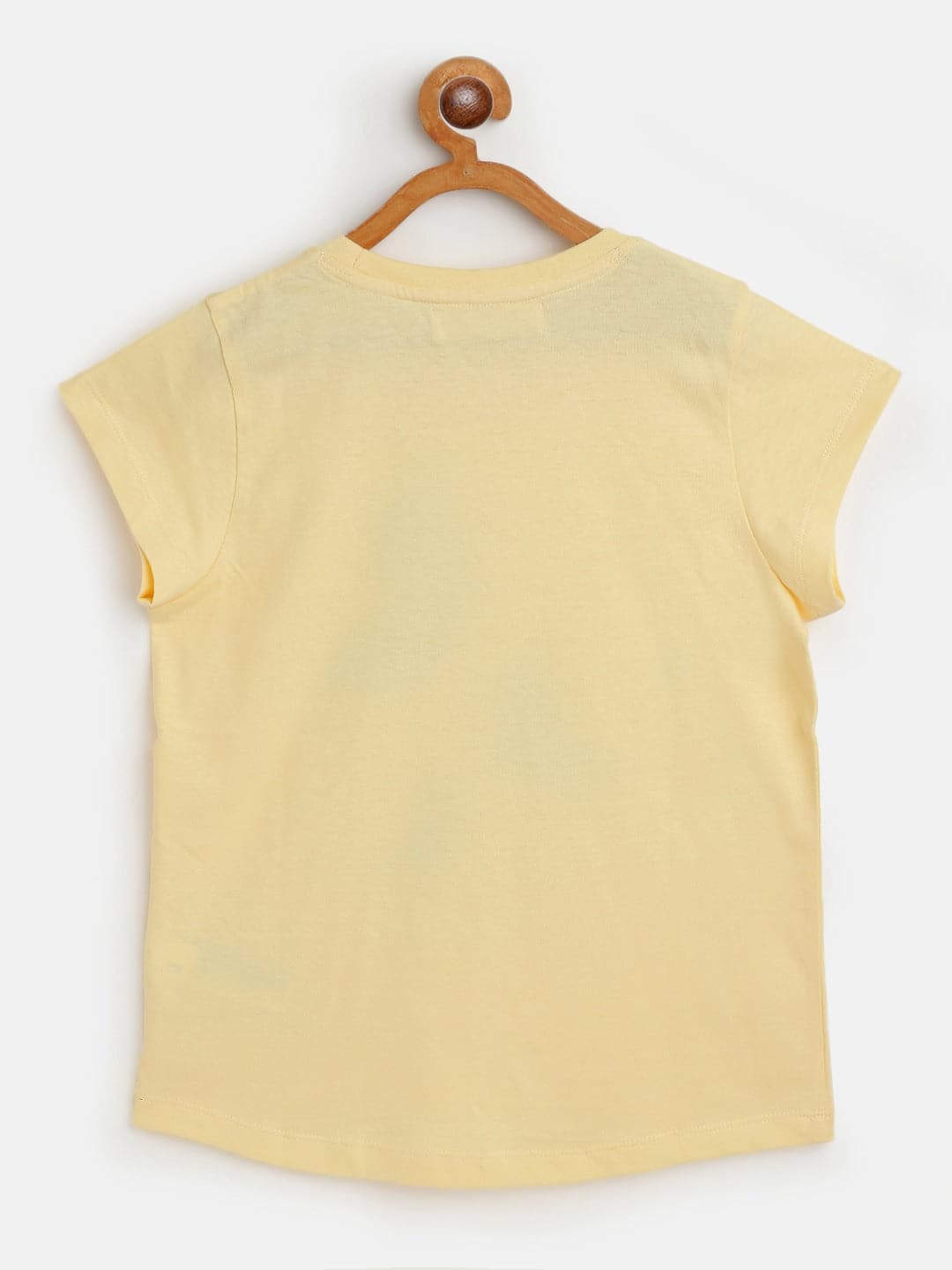 Girl's Yellow Butterflies Print T-Shirt - LYUSH KIDS