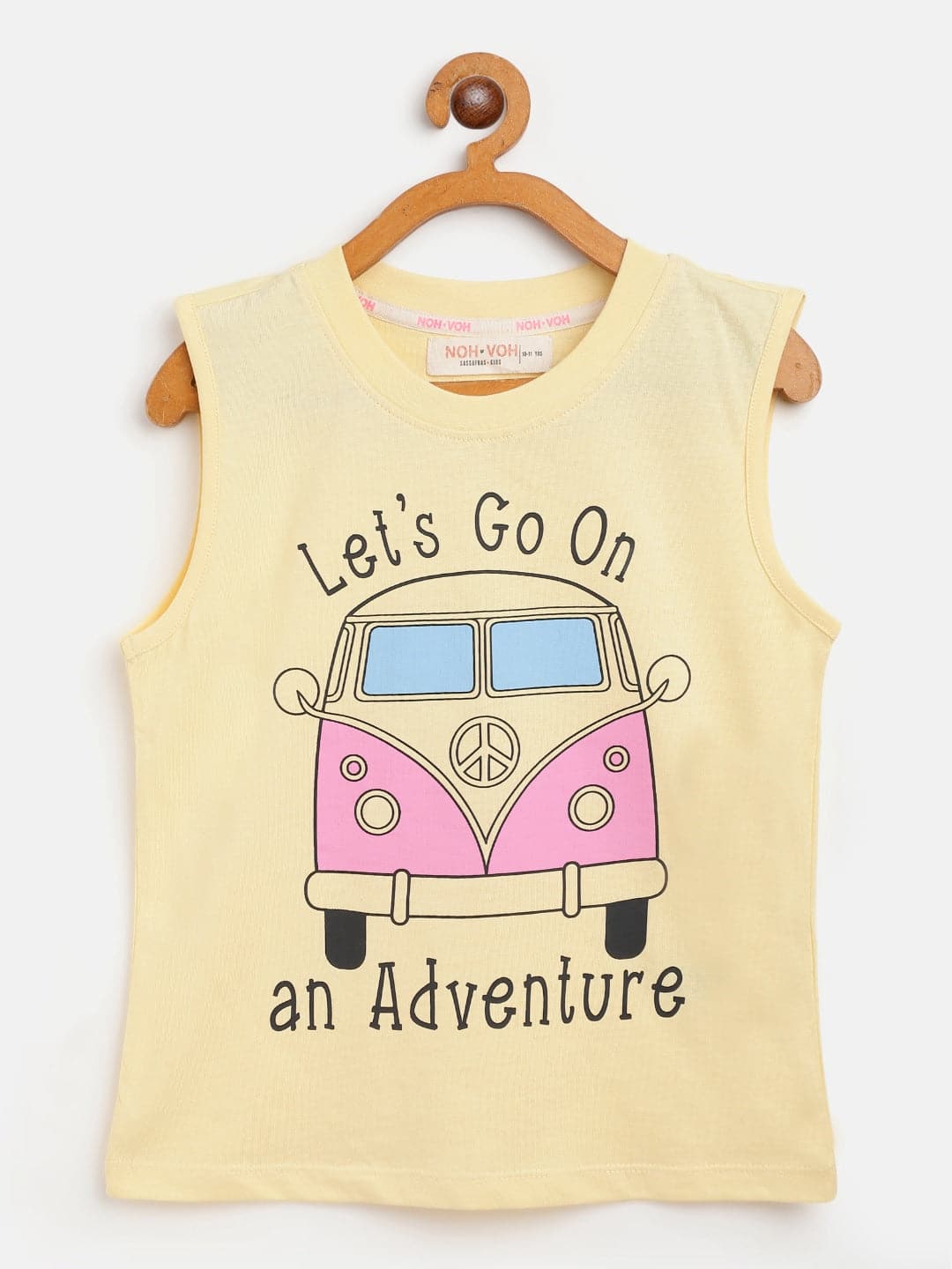 Girl's Yellow Adventure Sleeveless T-Shirt - LYUSH KIDS