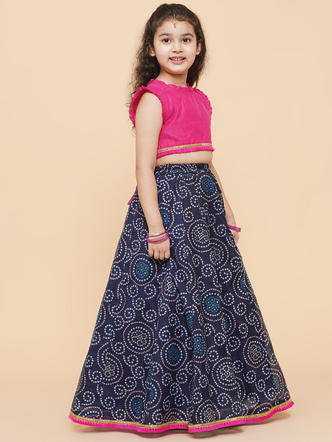 Girls Ready To Wear Lehenga & Blouse With Dupatta - Bitiya By Bhama